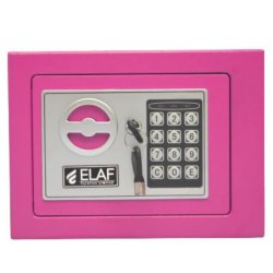 ELAF Small Safety Box with Electronic Keypad (FT-L17ET) Pink - Safety Lockers | Locker