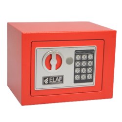 ELAF Small Safety Box with Electronic Keypad (FT-L17ET) Red - Safety Lockers | Locker